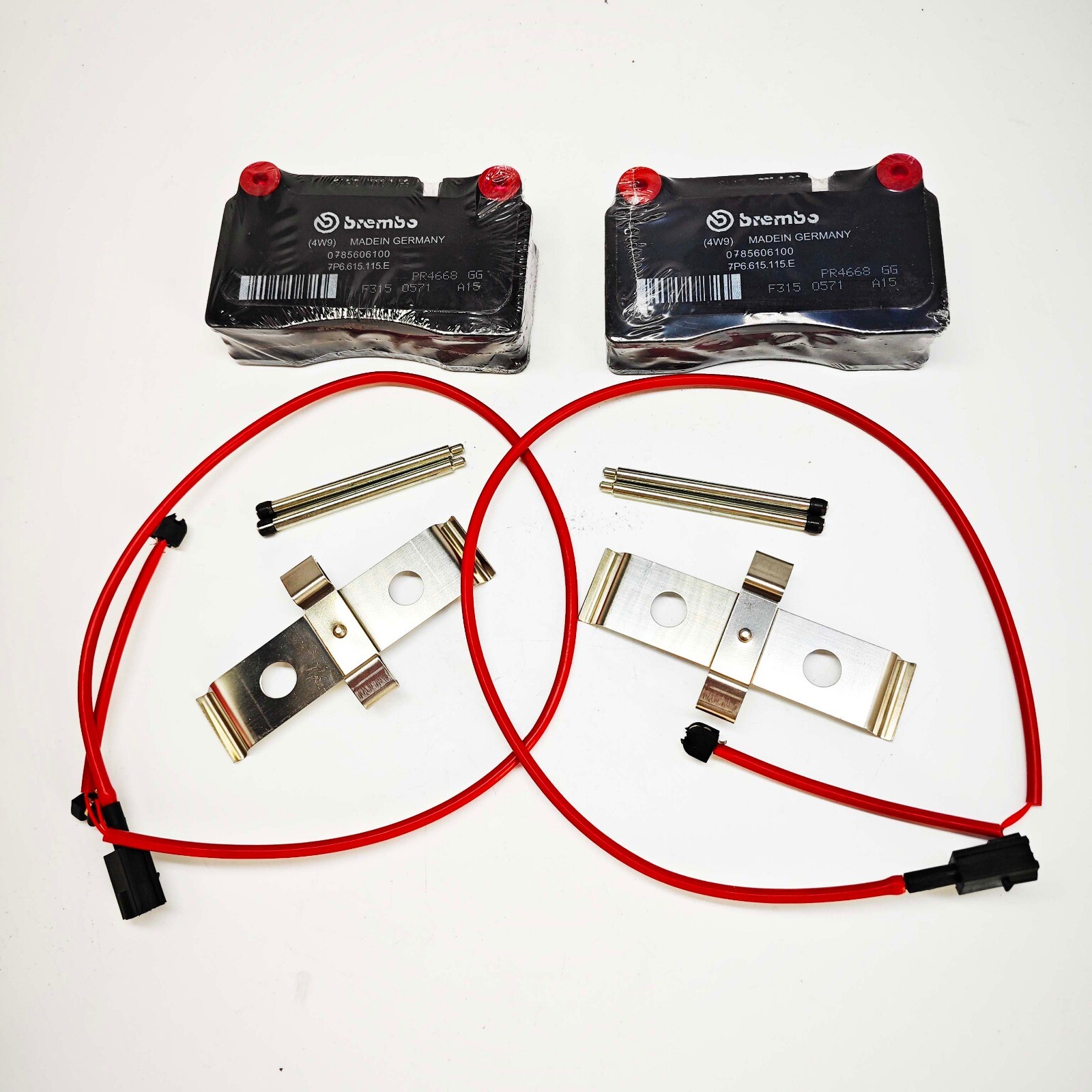 Rear Brake Pad Kit 70002811 With Springs & Sensors For Ferrari California 09-14