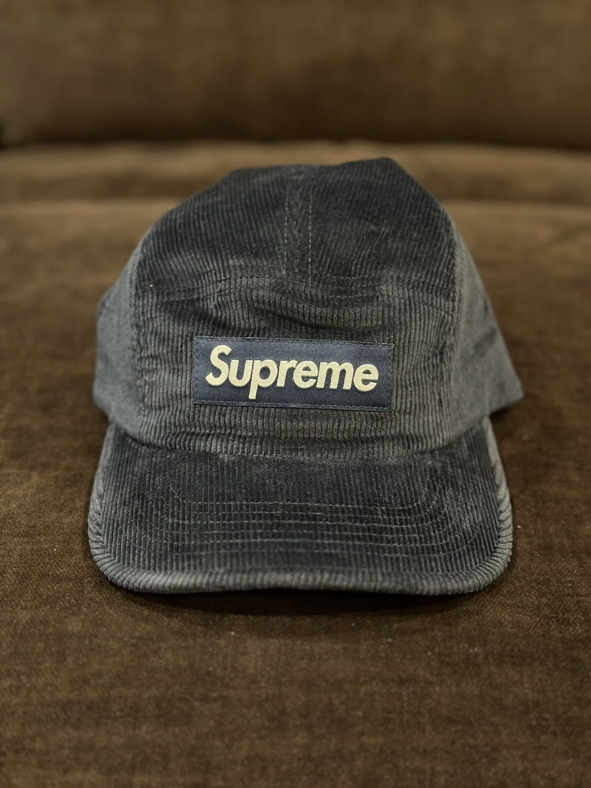 Casquette de camp Supreme Corduroy marine