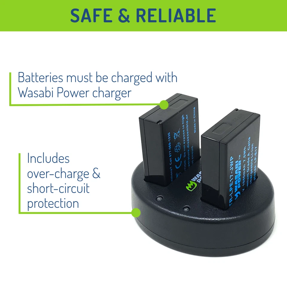 Wasabi Power Battery (2-Pack) and Dual Charger for Canon LP-E17 - Image 4 of 4