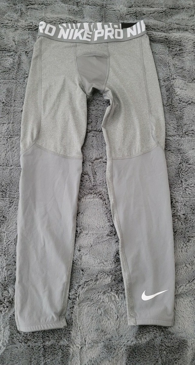 Nike Pro Dri-Fit Training Tights Grey BV3516-091 Boy's size M