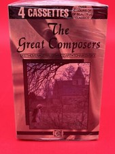 1980's The Great Composers 4 Volume Cassette Box Set Classical Music Madacy
