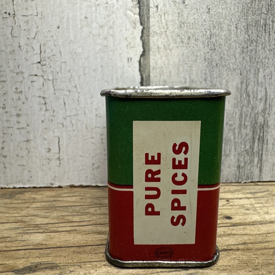 Vtg Country Tavern Mustard Spice Tin Mutual Spice N Bergen NJ - Image 4 of 4