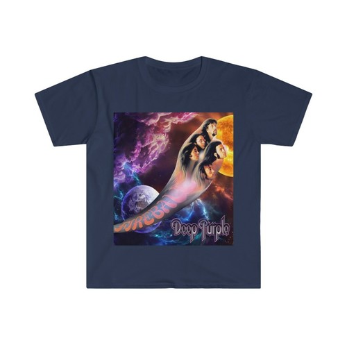 Unisex T-Shirt aus weicher Baumwolle. Deep Purple Fireball - Bild 6 von 7