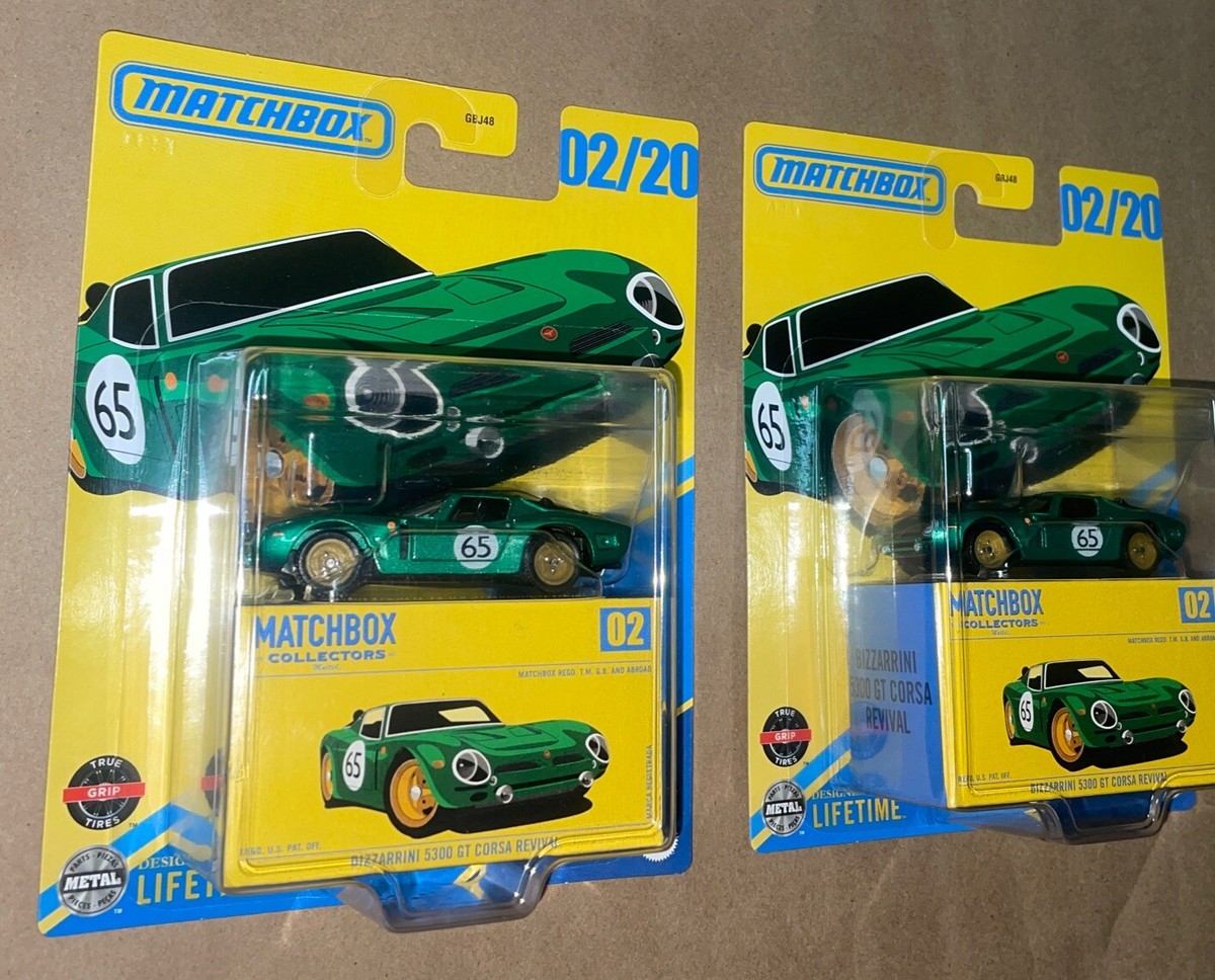 PIERROT GALS MANIACS1 MANIACS2　２本セット Matchbox Collectors 02/20 Green Bizzarrini 5300 GT Corsa Revival