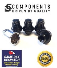 Black Locking Wheel Nut Set Fit Mitsubishi OE Wheels
