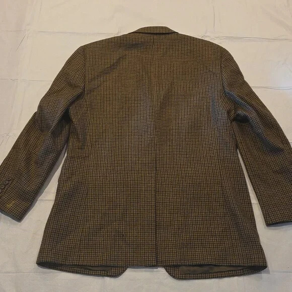 Ralph Lauren Men's Wool Cashmere Brown Houndstoot… - image 14