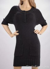 Guess By MARCIANO Camelia Cable Knit Winter Tunic Pocket Sweater Dress NWT