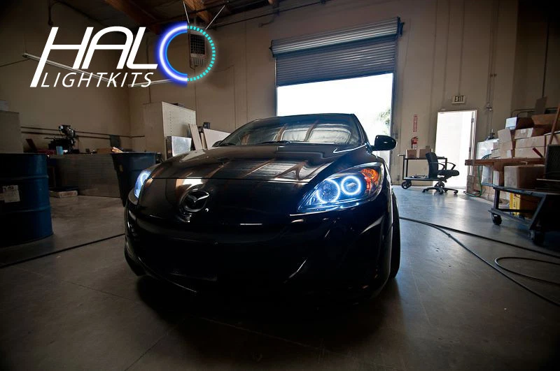 2007-2012 ORACLE Mazda CX7 CX-7 White LED Headlight Halo Ring Kit 4 RINGS - Image 4 of 4