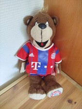 FC Bayern Bernie / Maskottchen - ca. 35cm - Stofftier - 4 Sterne - rot-blau