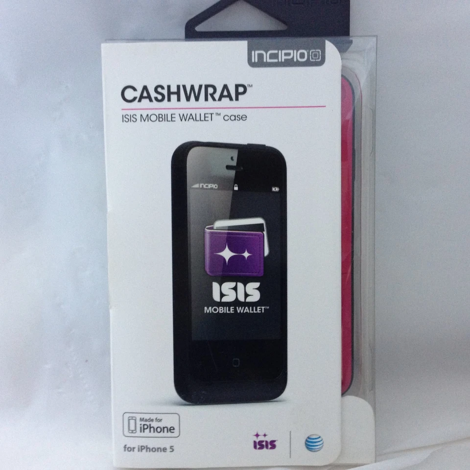 Funda tipo billetera móvil Incipio Cashwrap ISIS rosa iPhone 5 5S + limpiador ZAGG gratis nueva en caja Foto 2 de 4