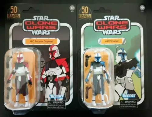 Star Wars The Vintage Collection Arc Clone Trooper & Captain 2 Figs VC213 VC212