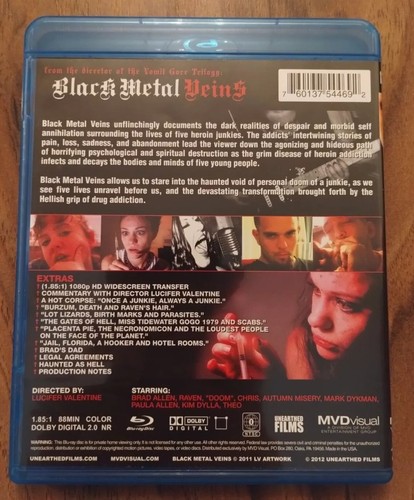 Drug Stories/Story Of A Junkie/Black Metal Veins/Unearthed Films/OOP/Blu Ray!! - Imagen 14 de 15