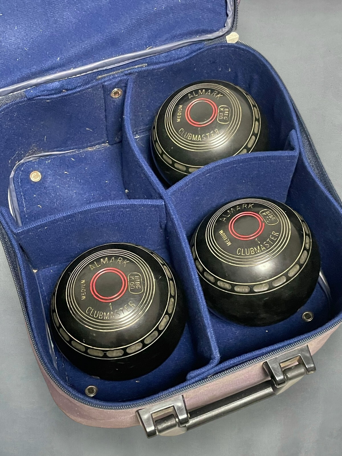 Almark Clubmaster Bowls Medium Size 1 BIBC K00 with Henselite Carry Bag eBay