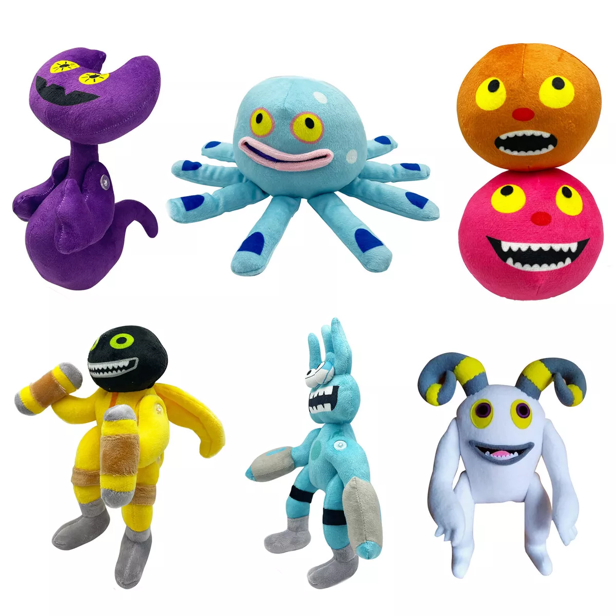 Wobbly Life Plush,Yellow Man Octopus Plushies Doll,Cartoon Characters Toys Gifts for Game Fans and Friends (Yellow Man)