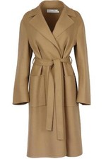 Christian Dior Belted Wool Blend Coat Fr 44 Uk 16