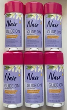 6 Nair Glide On Hair Removal Cream Moroccan Argan Oil & Orange Blossom