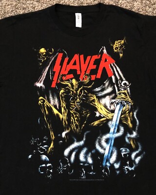 SLAYER グラフィックプリント Tシャツ ブラック Slayer Official Demon Sword Graphic 2021 Tultex Men's Black T
