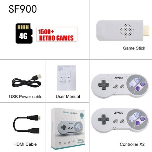 SF900 Video Gaming Console Controller 5200 Games Wireless Tv Retro Game Box - Picture 18 of 19
