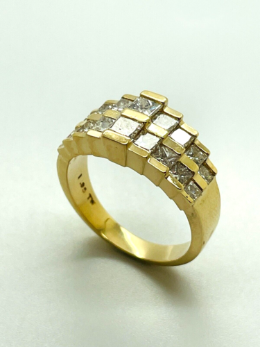 Anello Diamanti Oro Giallo 14ct 14k (585) - 1,95ct - Foto 1 di 14