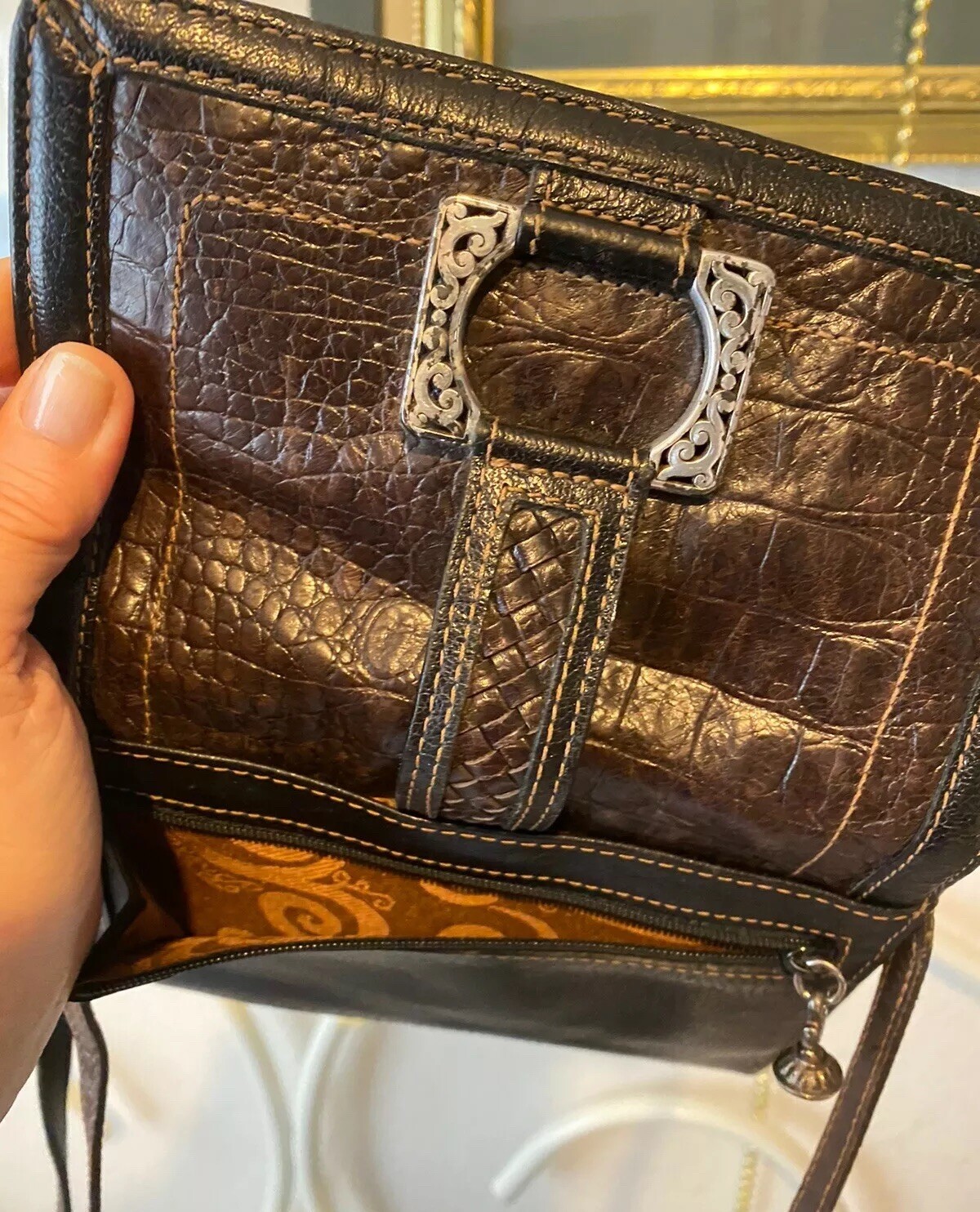 PONY BRIGHTON MINI PETITE BORSA A TRACOLLA Borsa PORTAFOGLIO Organizer SU UNA CORDA *