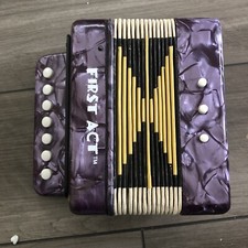 First Act Discovery Accordion Instrument  Purple Sparkle Kids