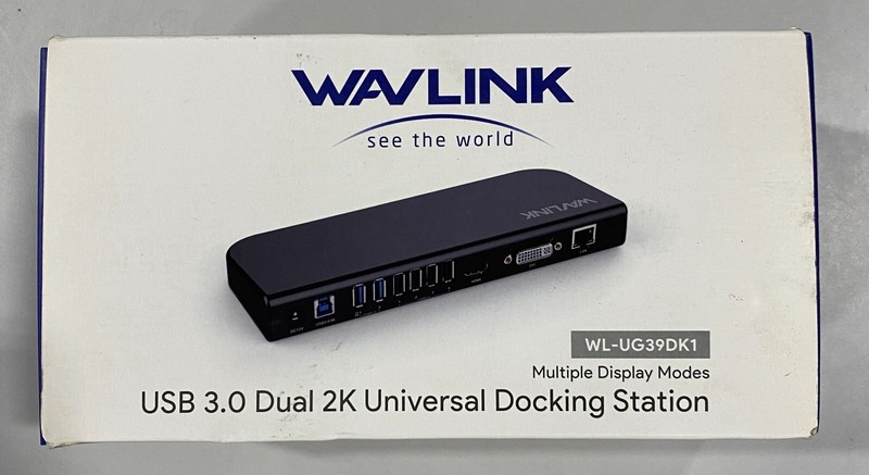 WAVLINK USB 3.0 and USB C Universal Laptop Docking Station Dual Monitor with HDM