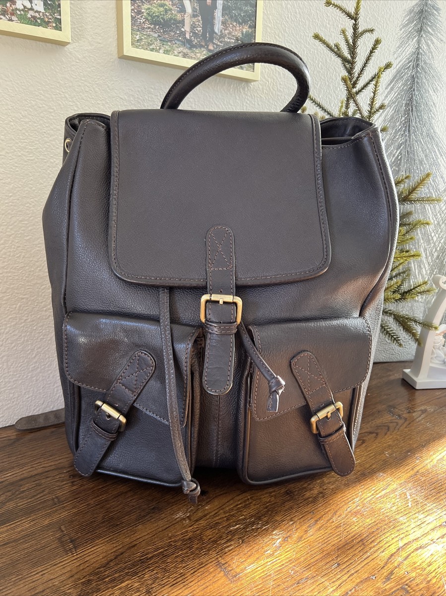 ashwood leather backpack New ASHWOOD Brown Pebble Leather Large sized genuine leather backpack