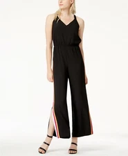 Bar III  Varsity-Stripe Jumpsuit MSRP $89 Size S # 3B 533 NEW   
