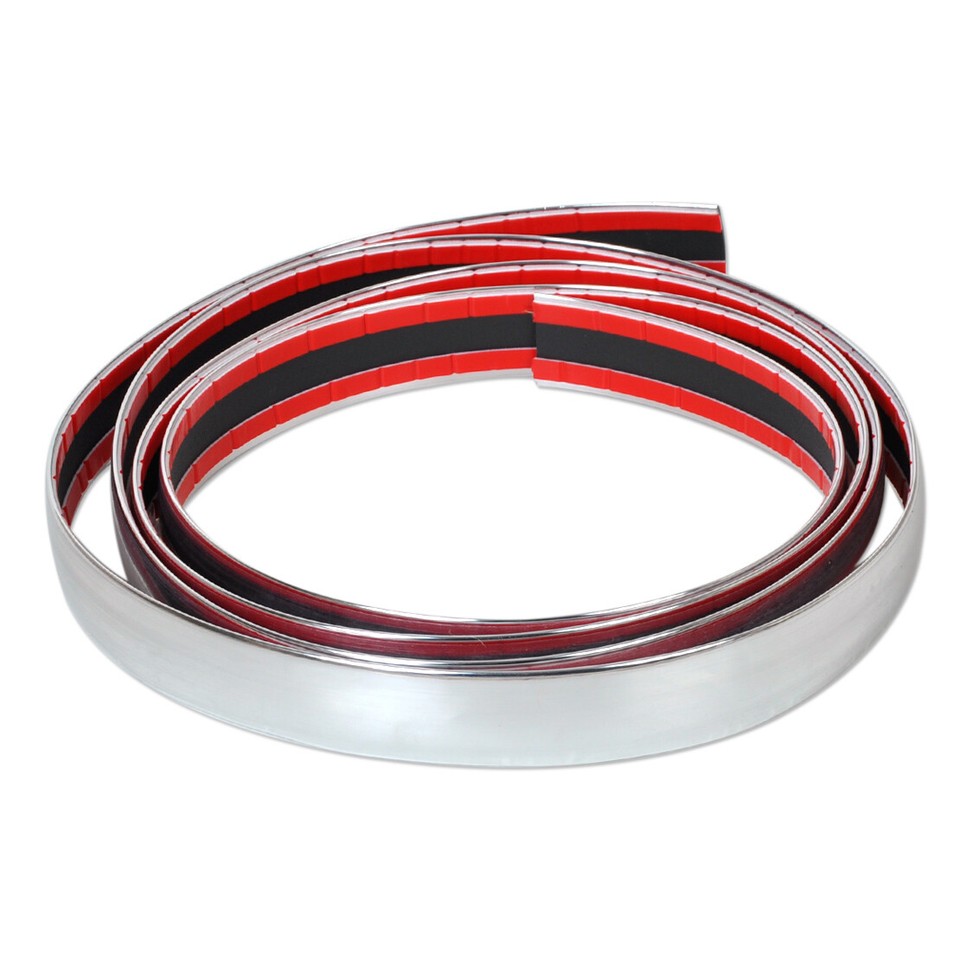 30MM x 2.5M Chrome Trim Adhesive Strip Molding Styling Car Exterior DIY