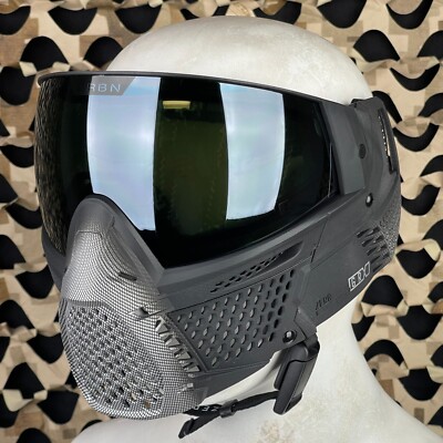 NEW Carbon CRBN Zero GRX Paintball Mask (Less Coverage) - Halftone Silver