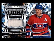 LARRY ROBINSON 2022/23 UD BLACK DIAMOND MINE RELICS GAME USED JERSEY BD6677