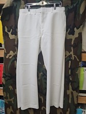 USGI WHOTE NAVY PANTS CRQCKER JACK BELL BOTTOMS SIZE 38R
