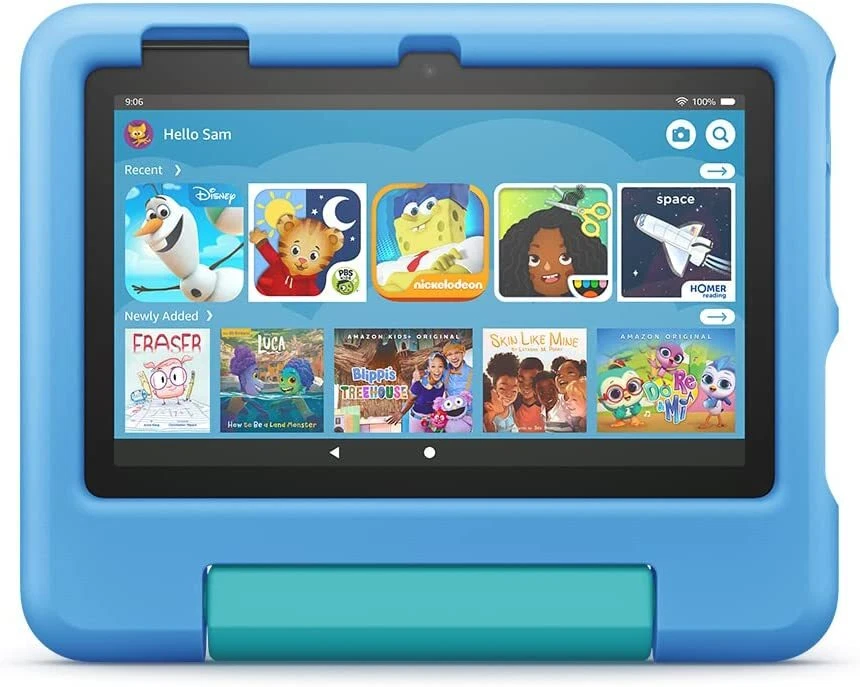 Amazon Fire 7 Kids tablet 12 generation 2022 model 7" ad free with stand newest - Image 3 of 3