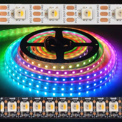 Adressierbare SK6812 5050 RGB LED-Streifen RGBW Wasserdicht Vollfarbe WS2812B 5v - Bild 1 von 4