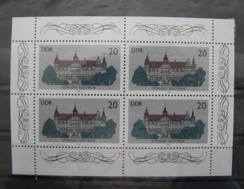 DDR Briefmarken 1986 Mi. 3033 Kleinbogen Schloss Güstrow postfrisch