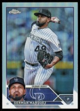 2023 Topps Chrome Base Refractor Germán Márquez Colorado Rockies #202