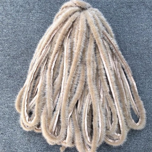 1x Peluche Hágalo Usted Mismo Piel Genuina Visón Lana Borde Sesgo Cinta Recortes Esponjosa Costura Nuevo - Imagen 18 de 37