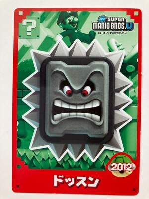 Super Mario Bros. Cards Thwomp TCG Japanese Comic Nintendo Game