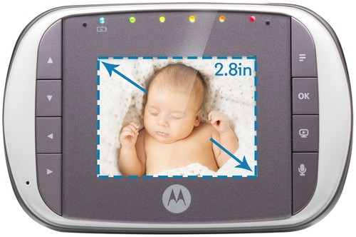 Monitor de video digital para bebé Motorola MBP35S, blanco - Imagen 3 de 4