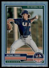 2023 Panini Stars & Stripes USA Baseball Silver Michael Torres #52
