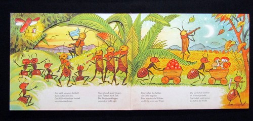 Novak Krumbach Die lustige Grille 1966 EA Selten Kinderbuch Bilderbuch - Foto 6 di 7
