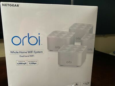 NEW, SEALED* Netgear Orbi AC1200 Whole Home Mesh Wi-Fi System (4-Pack)