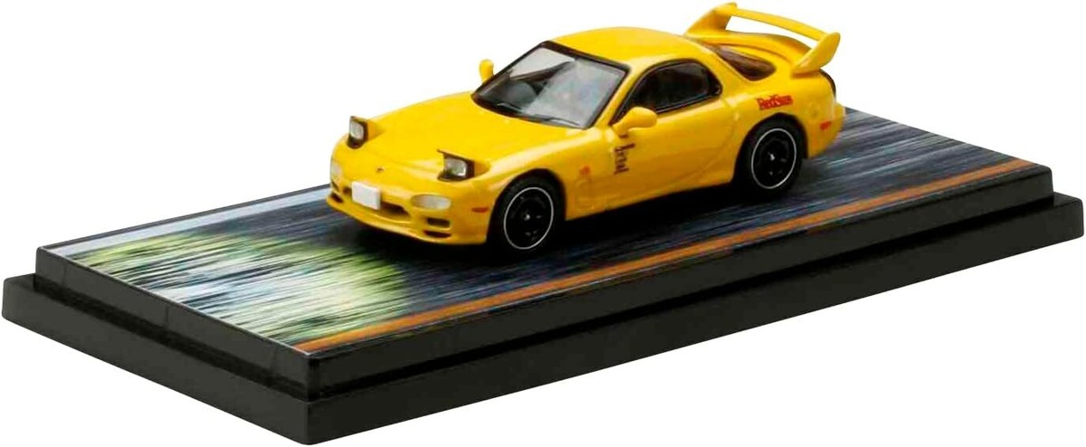 HJ64 1/64 Mazda RX-7 (FD3S)RED SUNS/Initial D VS Tsuyoshi Nakazato