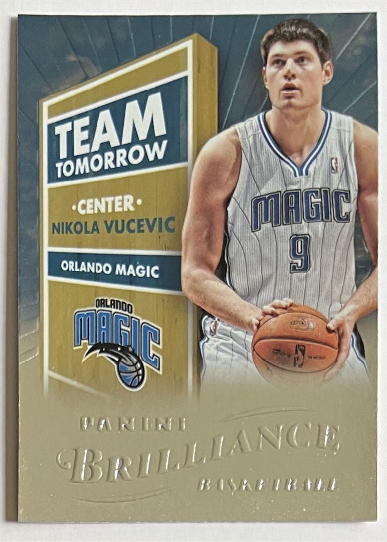 2012-13 Panini Brilliance Team Tomorrow Nikola Vucevic Orlando Magic #20 Insert