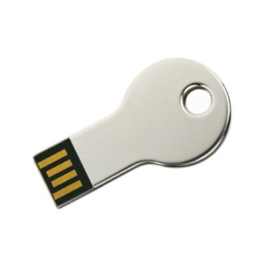  USB Stick MINI KEY K025 Chrome / Silber  Schlüssel USB Flash Drive 2.0