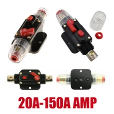 20A-150A Inline Waterproof Circuit Breaker Auto/Marine/Solar Manual Reset Switch