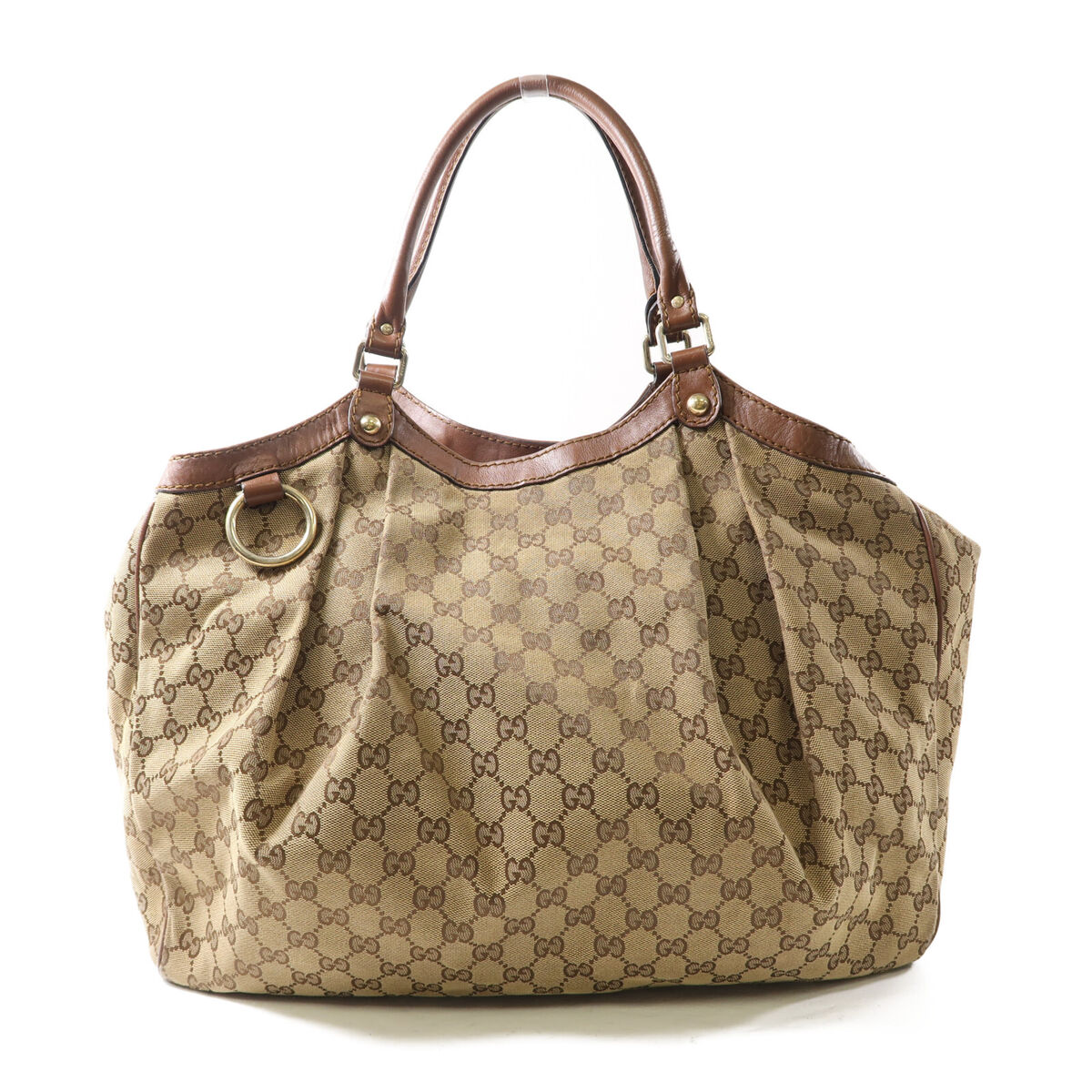 GUCCI GG GHW Sukey Hobo Shoulder Bag 211943 Canvas Brown | eBay GUCCI GG GHW Sukey Hobo Shoulder Bag 211943 Canvas Brown | eBay