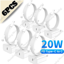 20W USB C Fast Charger PD USB C Cord Type C Power Adapter For iPhone 15 iPad Lot