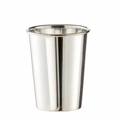Trinkbecher Silberbecher Taufbecher versilbert Getränkebecher Vase mit Gravur  - Bild 1 von 4