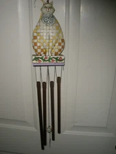Jim Shore Heartwood Creek Enesco Wind Chimes Cat 2005 -24" Long